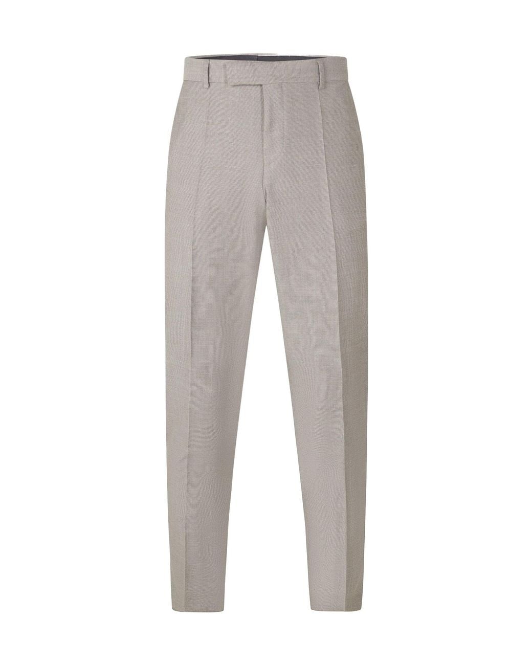 Boss Gray Genius Suit Trousers for men