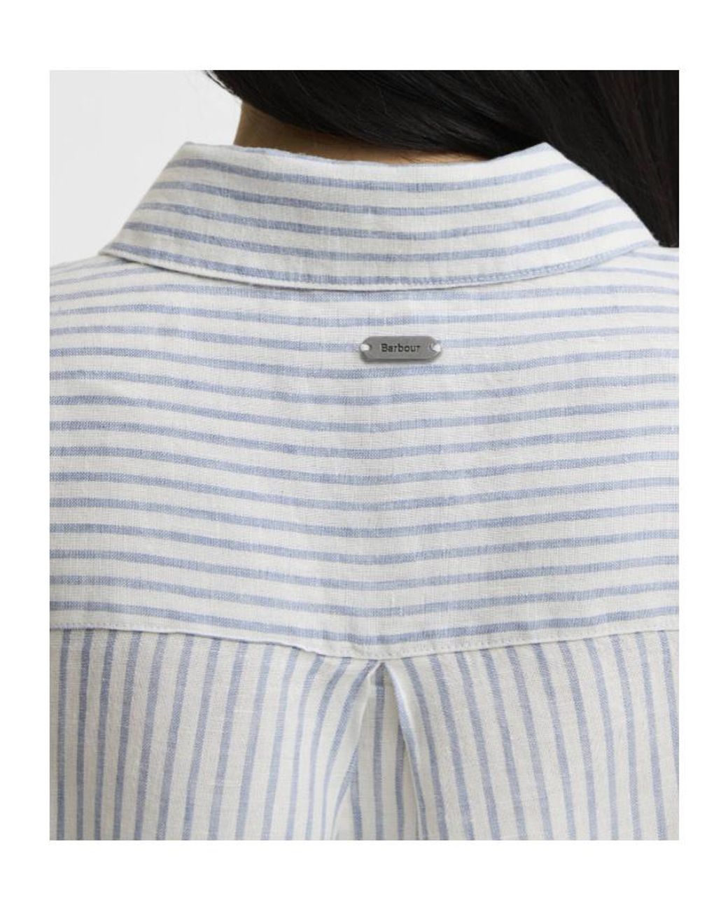Barbour White Marine Relaxed Long-Sleeved Shirt