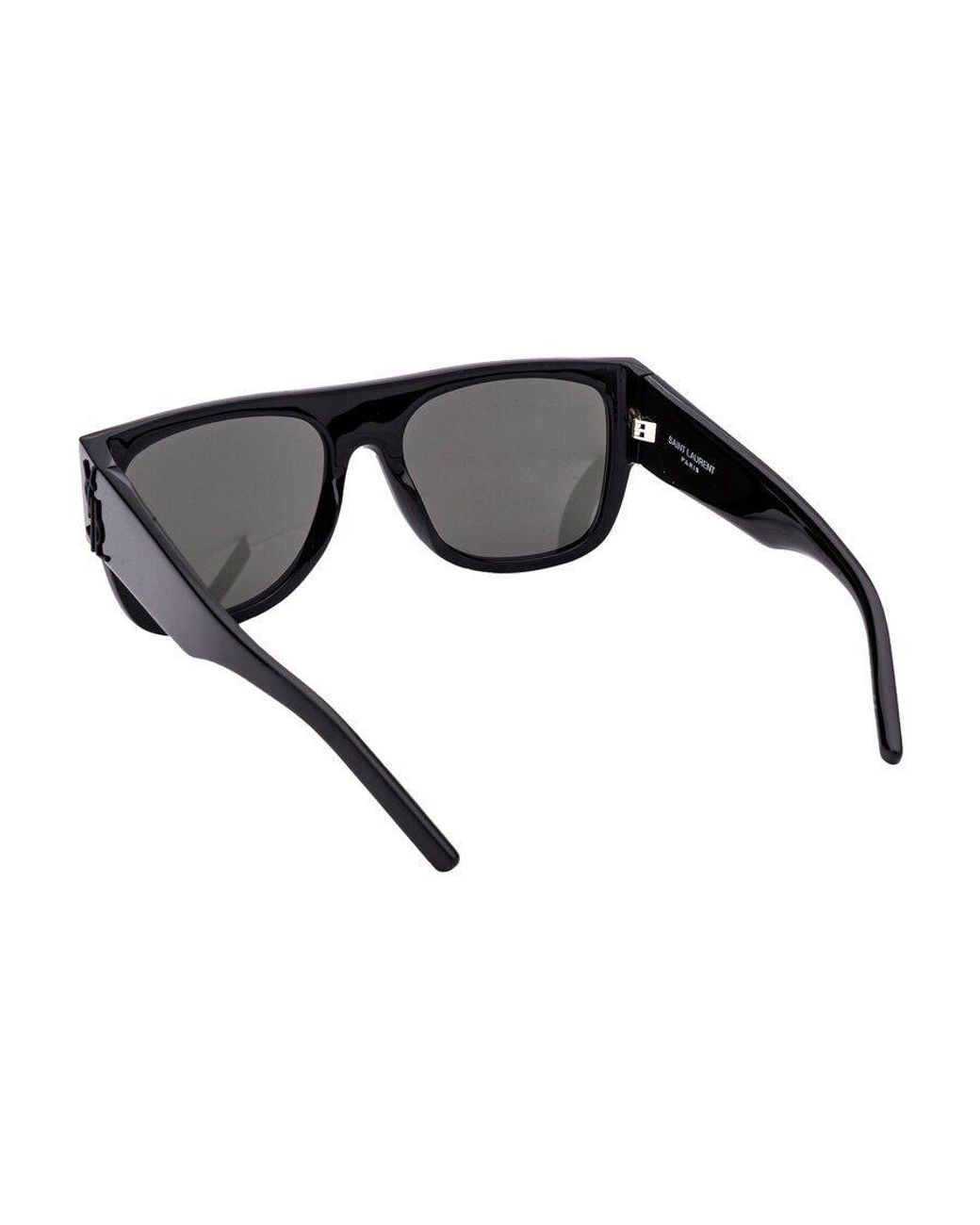 Saint Laurent Gray Logo Sunglasses for men