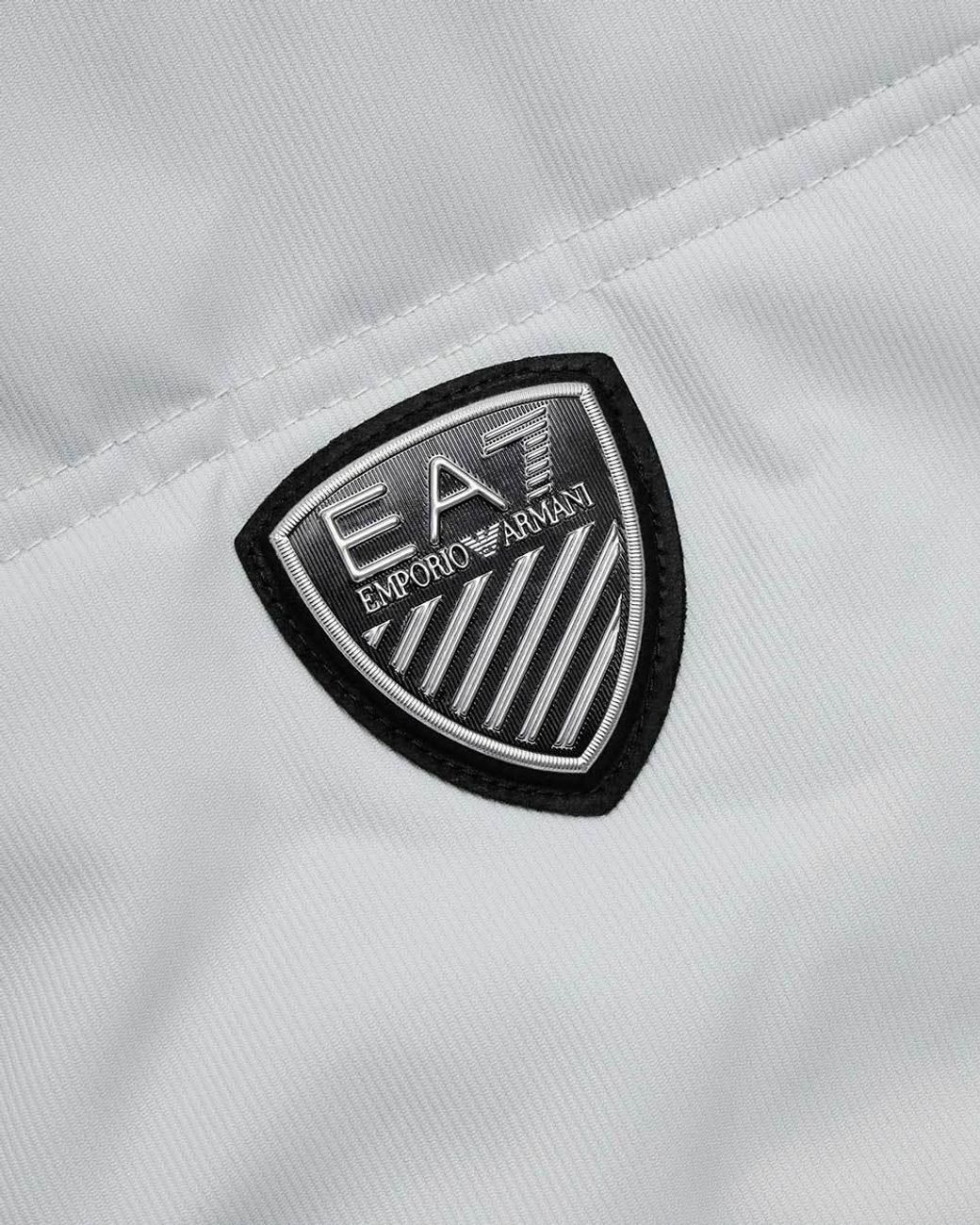 EA7 Gray Hooded Casual Jacket for men