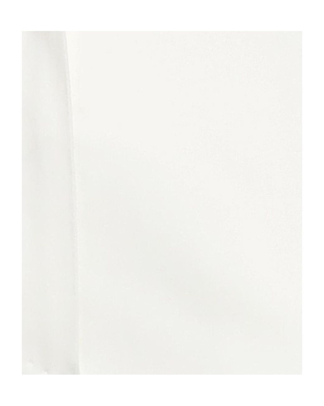 Max Mara White Solid Color Stretch Pants
