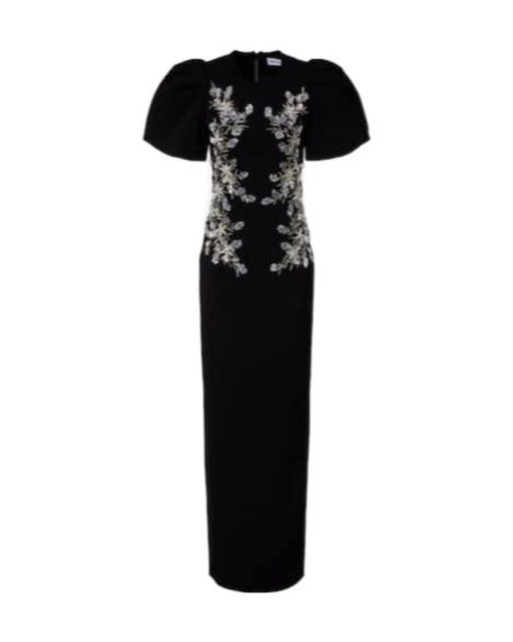 Rebecca Vallance Black Zephyr Embellished Gown