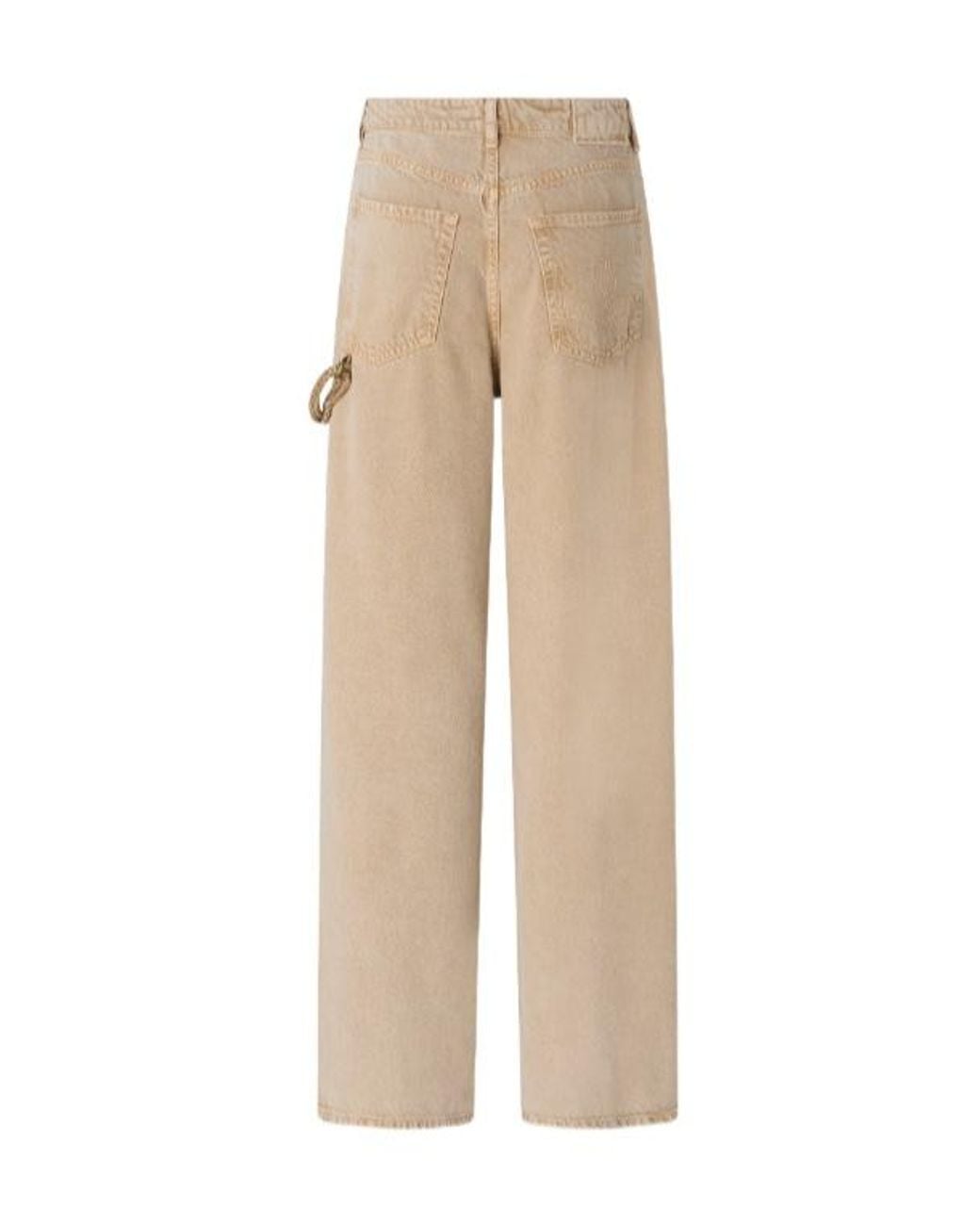Pinko Natural Chain Detail Straight-Leg Jeans