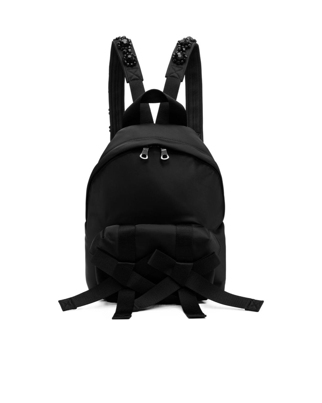 Simone Rocha Black Utility Bow Backpack