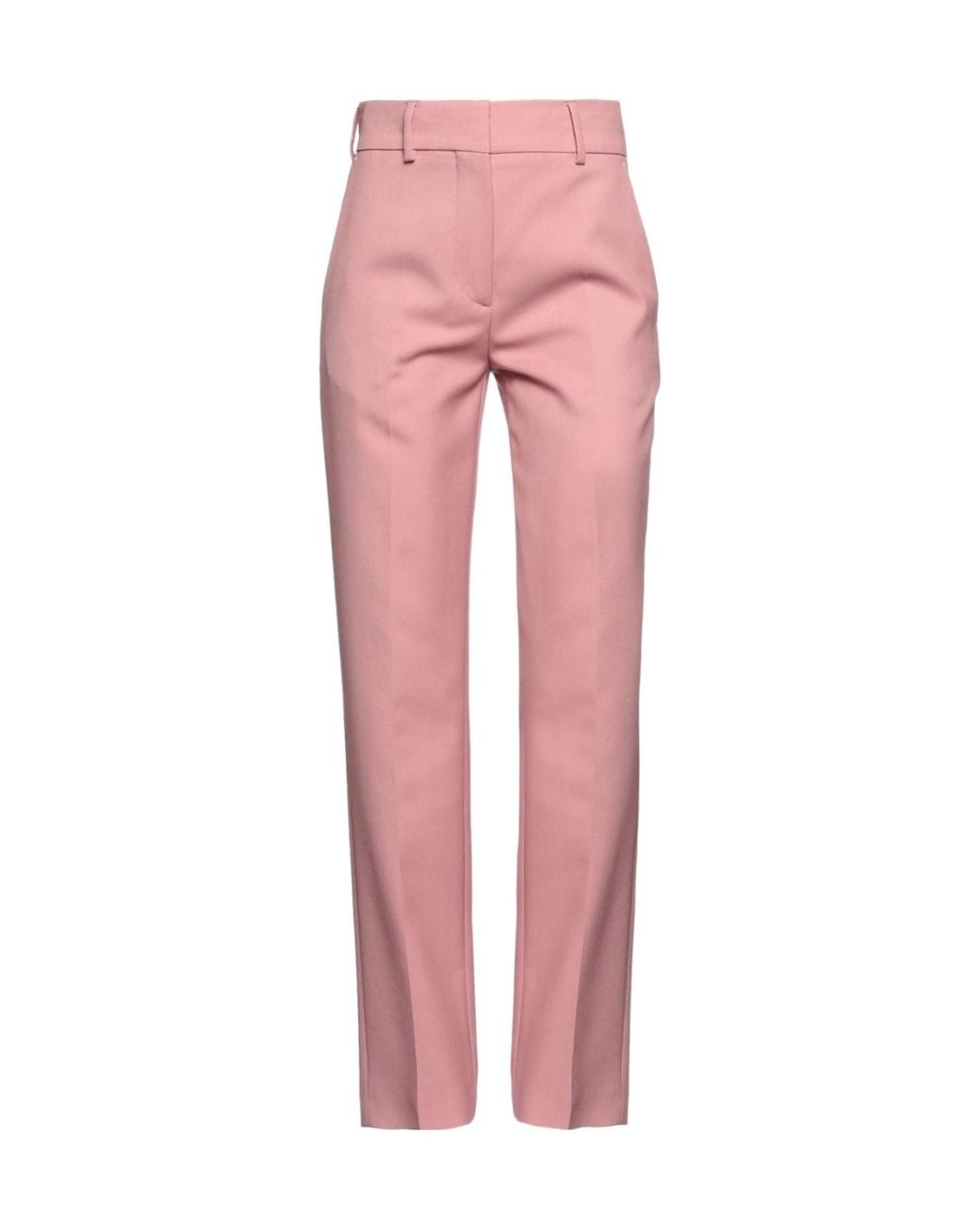 Burberry Pink Solid Color Twill Pants