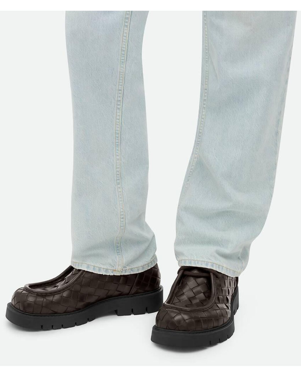 Bottega Veneta Brown Haddock Lace-Up Shoes for men