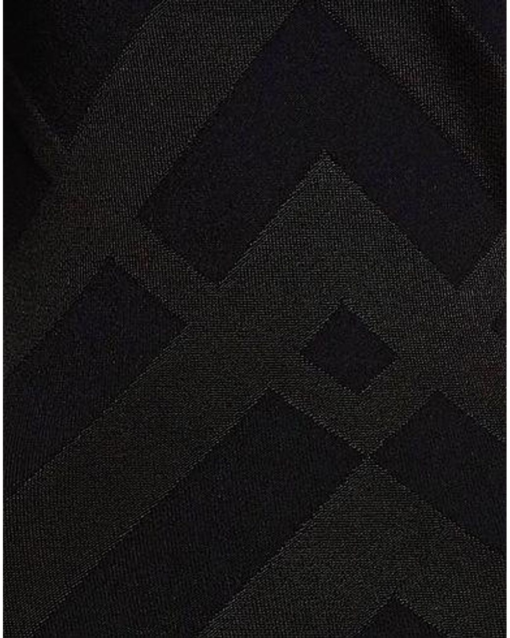 Burberry Black Fitted Knitted Dress