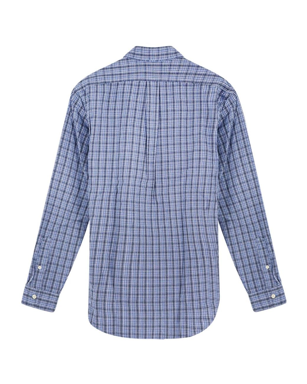 Polo Ralph Lauren Blue Madras Check Shirt for men