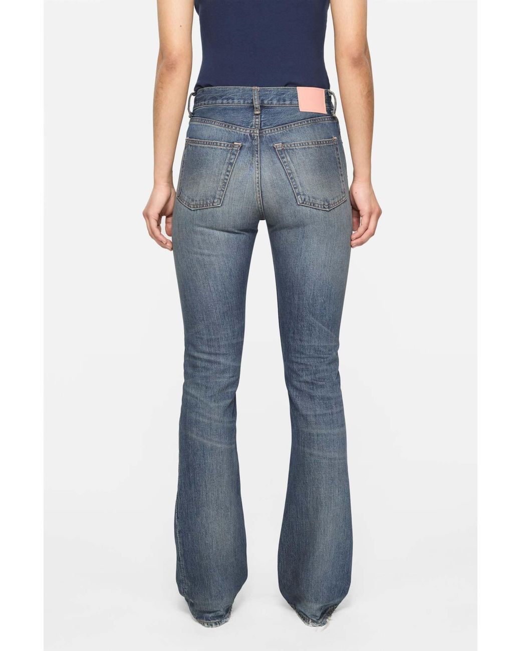 Acne Blue Five-Pocket Regular-Fit Jeans With Straight Hem