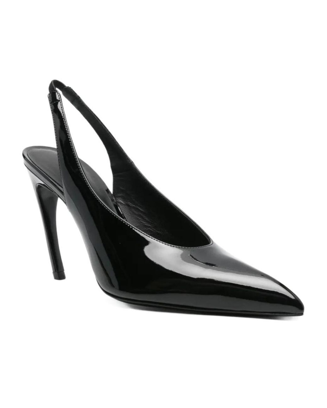 The Attico Black Pointed-Toe Stiletto Heels
