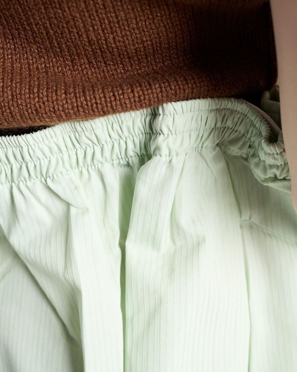 Prada Green Cotton Miniskirt