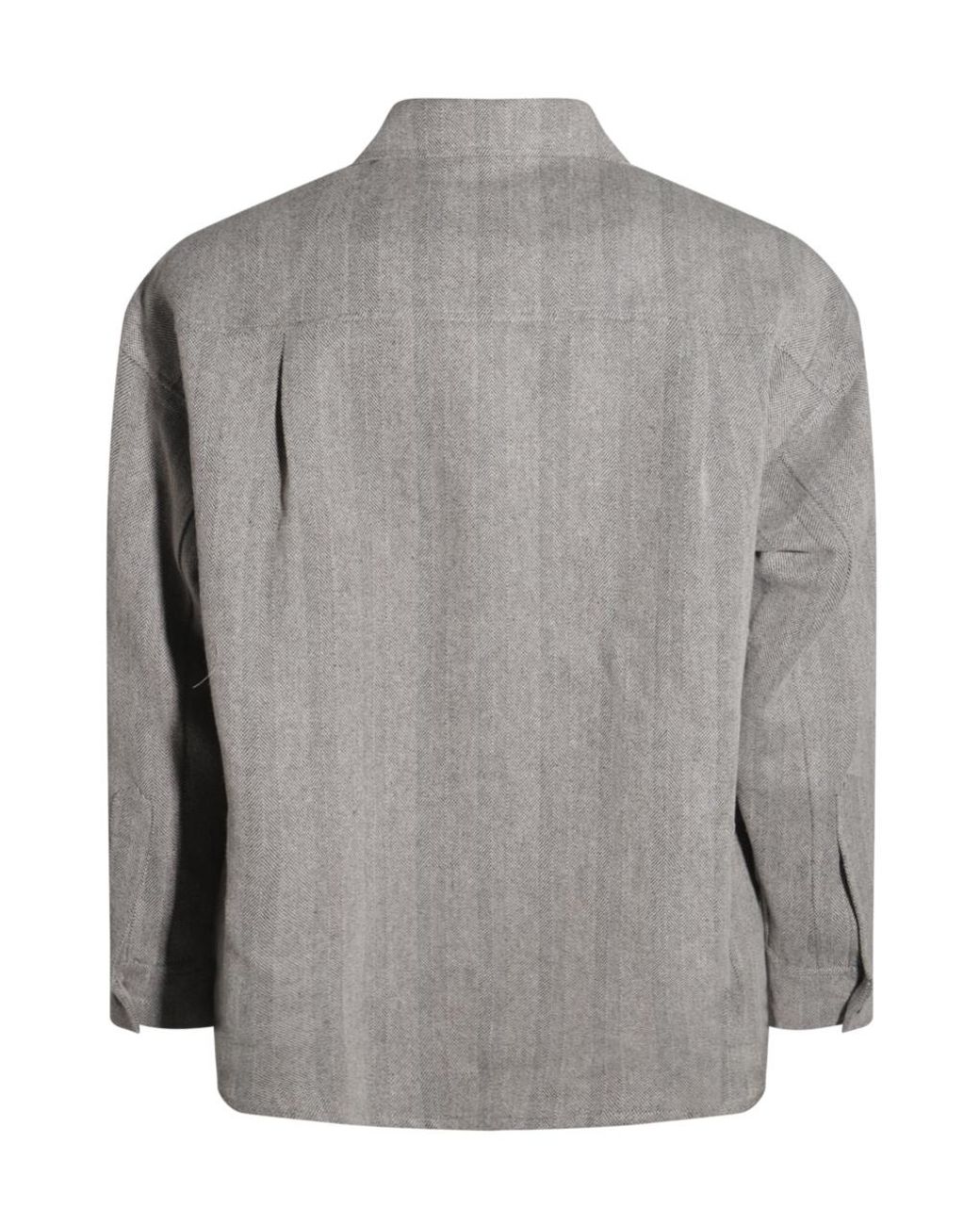 Loro Piana Gray Darby Buttoned Overshirt