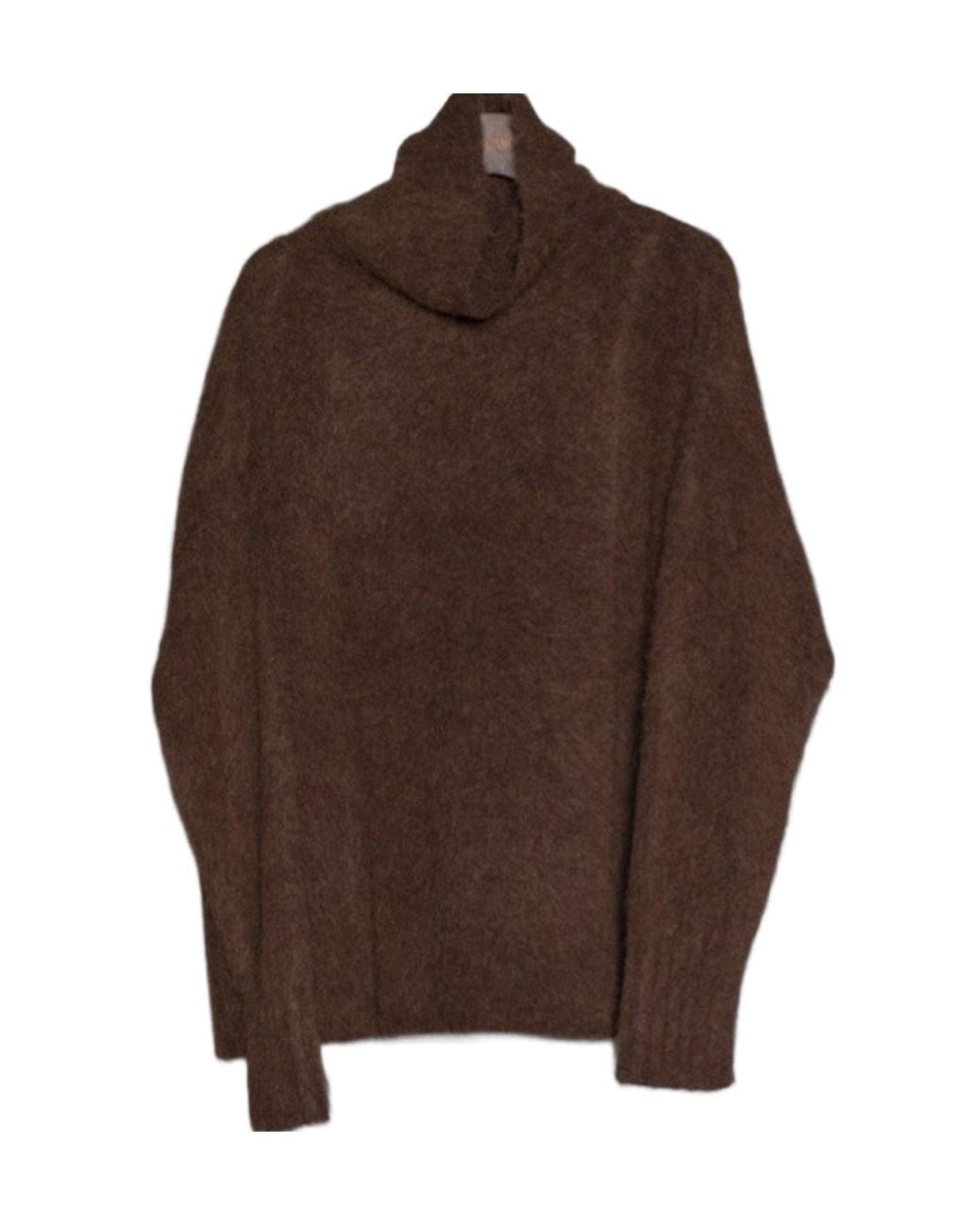 Uma Wang Brown Turtleneck Knit Sweater