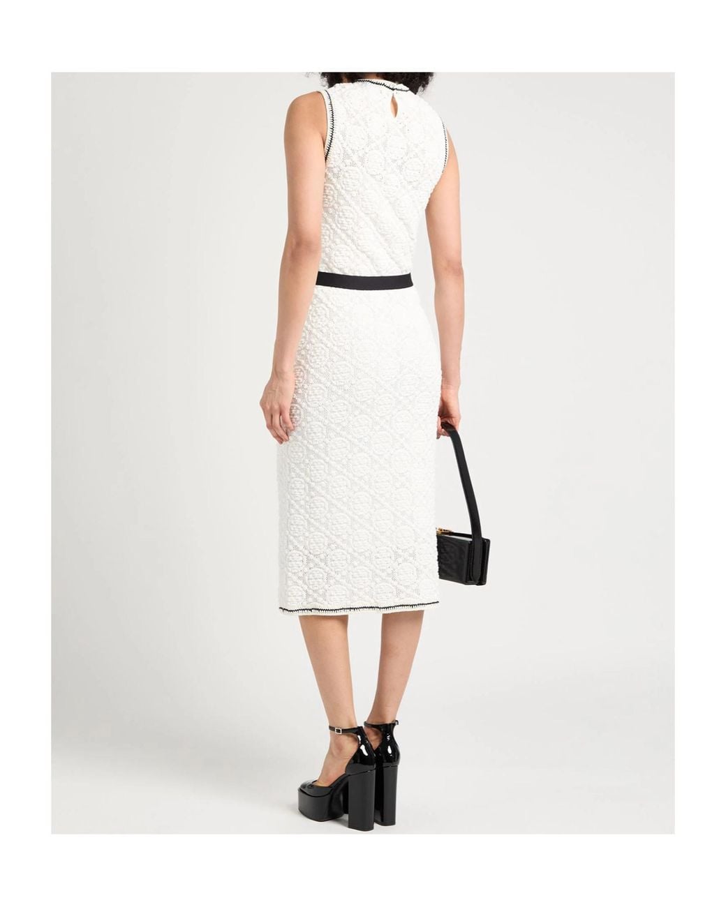 Tory Burch White Midi Dress
