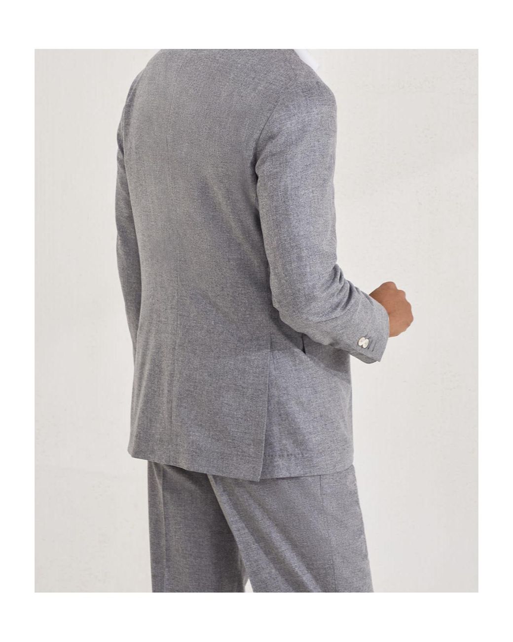 Brunello Cucinelli Gray Flannel Blazer for men