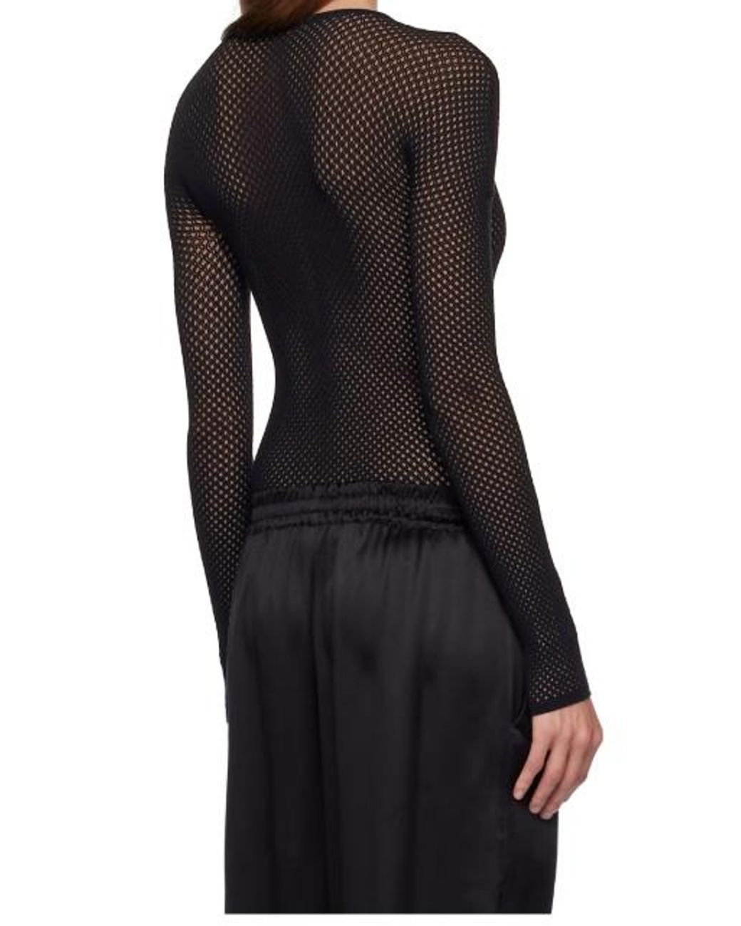 Wardrobe NYC Black Rhw Knitted Bodysuit