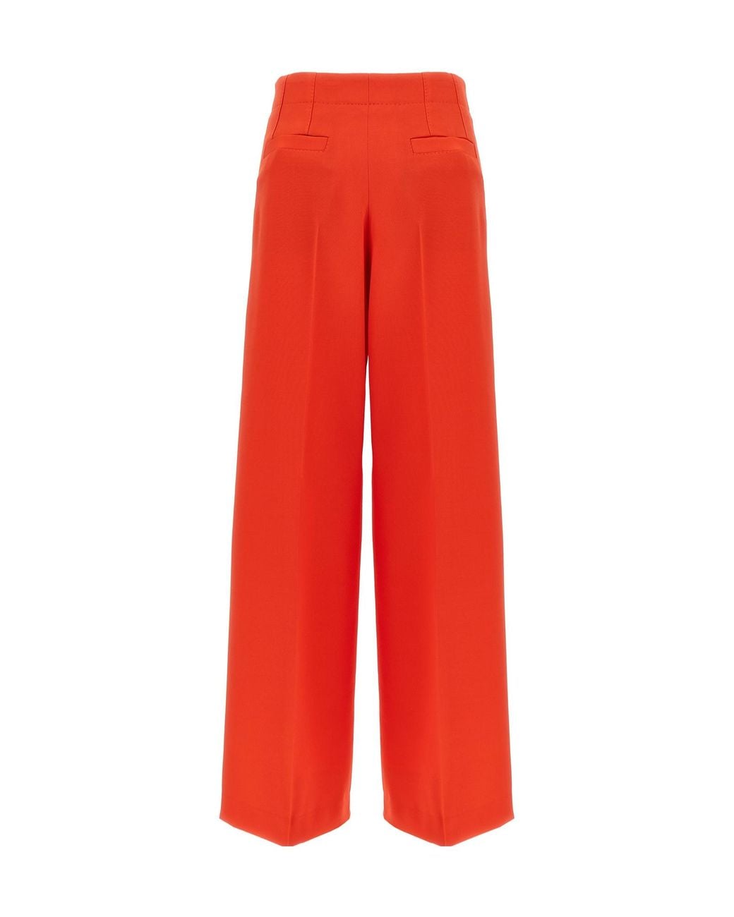 Brioni Red Pleat Wide-Leg Pants
