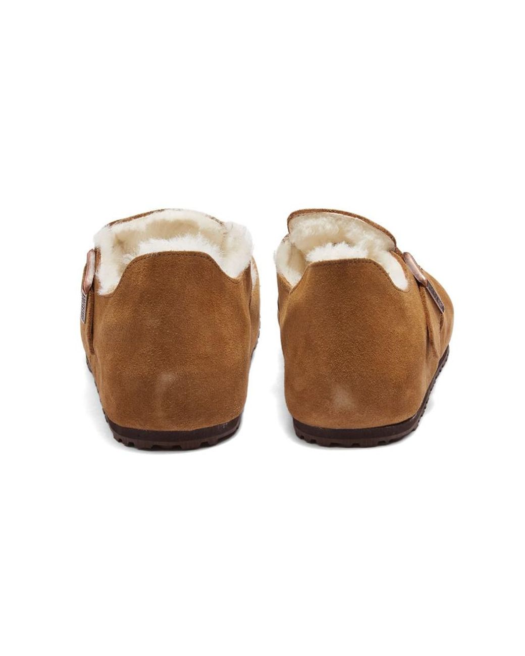 Birkenstock Brown London Shearling Clogs for men