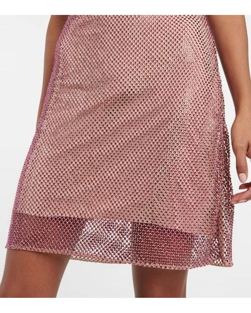 Stella McCartney Pink Crystal-Embellished Minidress