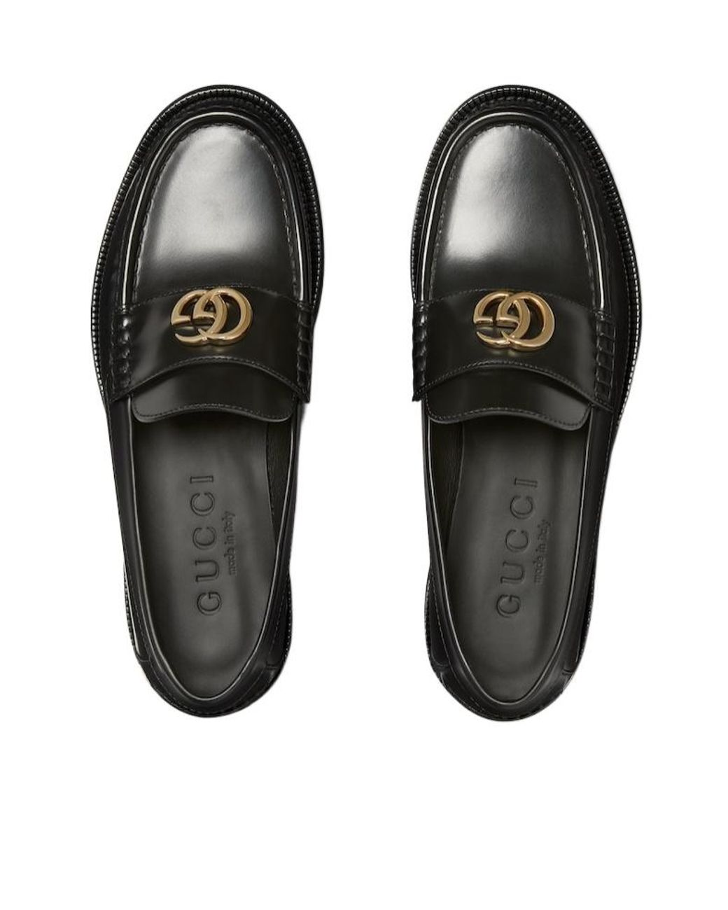 Gucci Black Double G Loafers