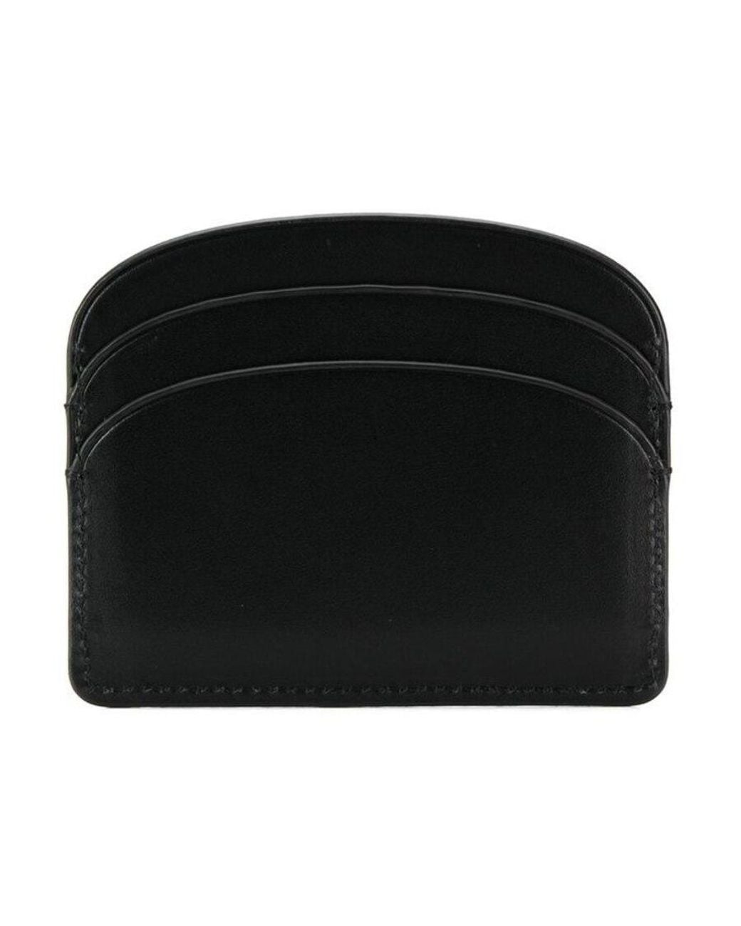 A.P.C. Black Logo Detailed Cardholder