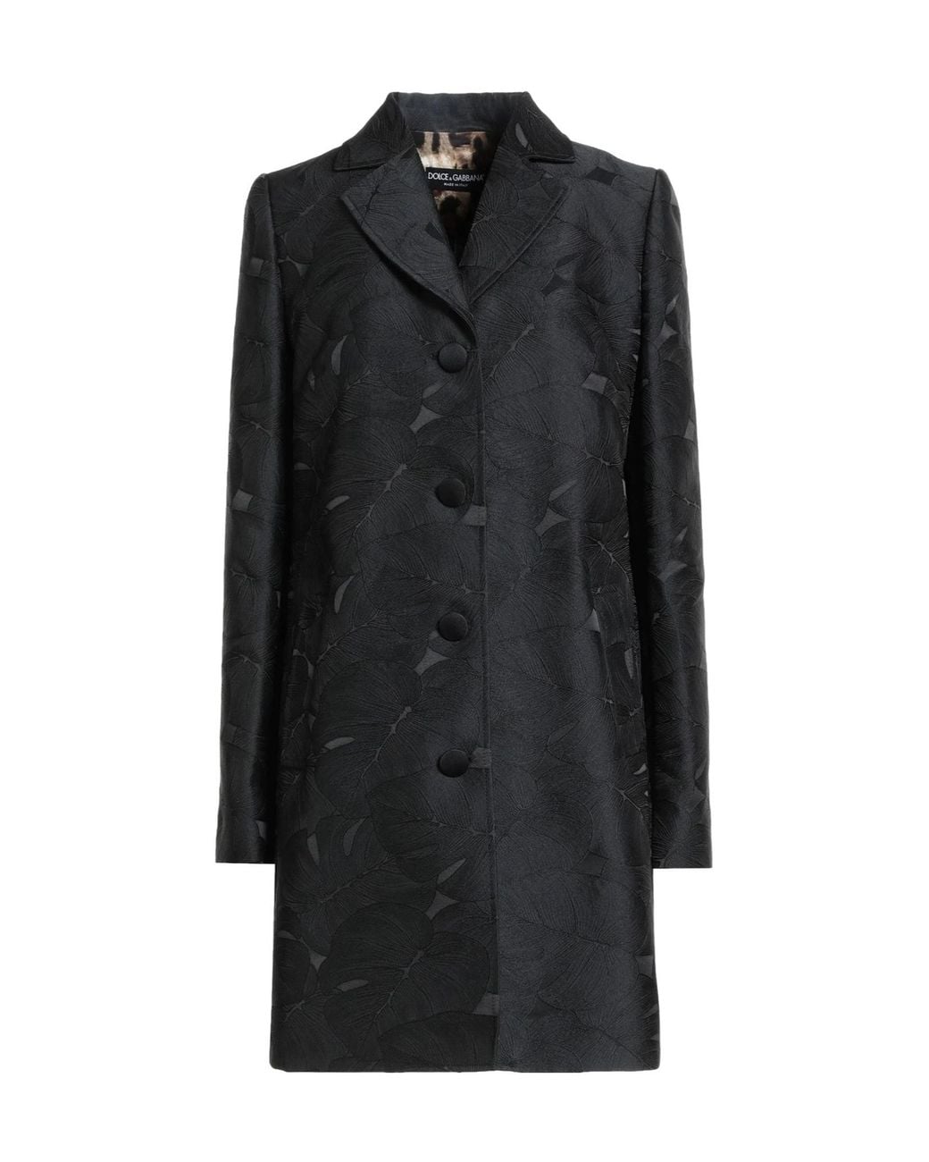 Dolce & Gabbana Black Minimalist Solid Coat