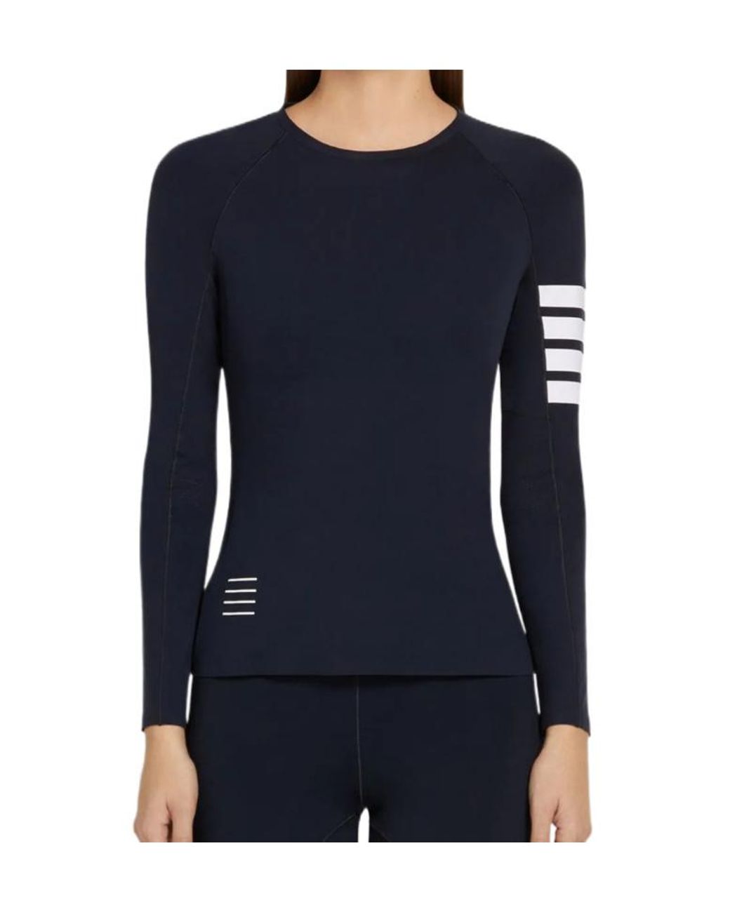 Thom Browne Blue 4-Bar Compression Top