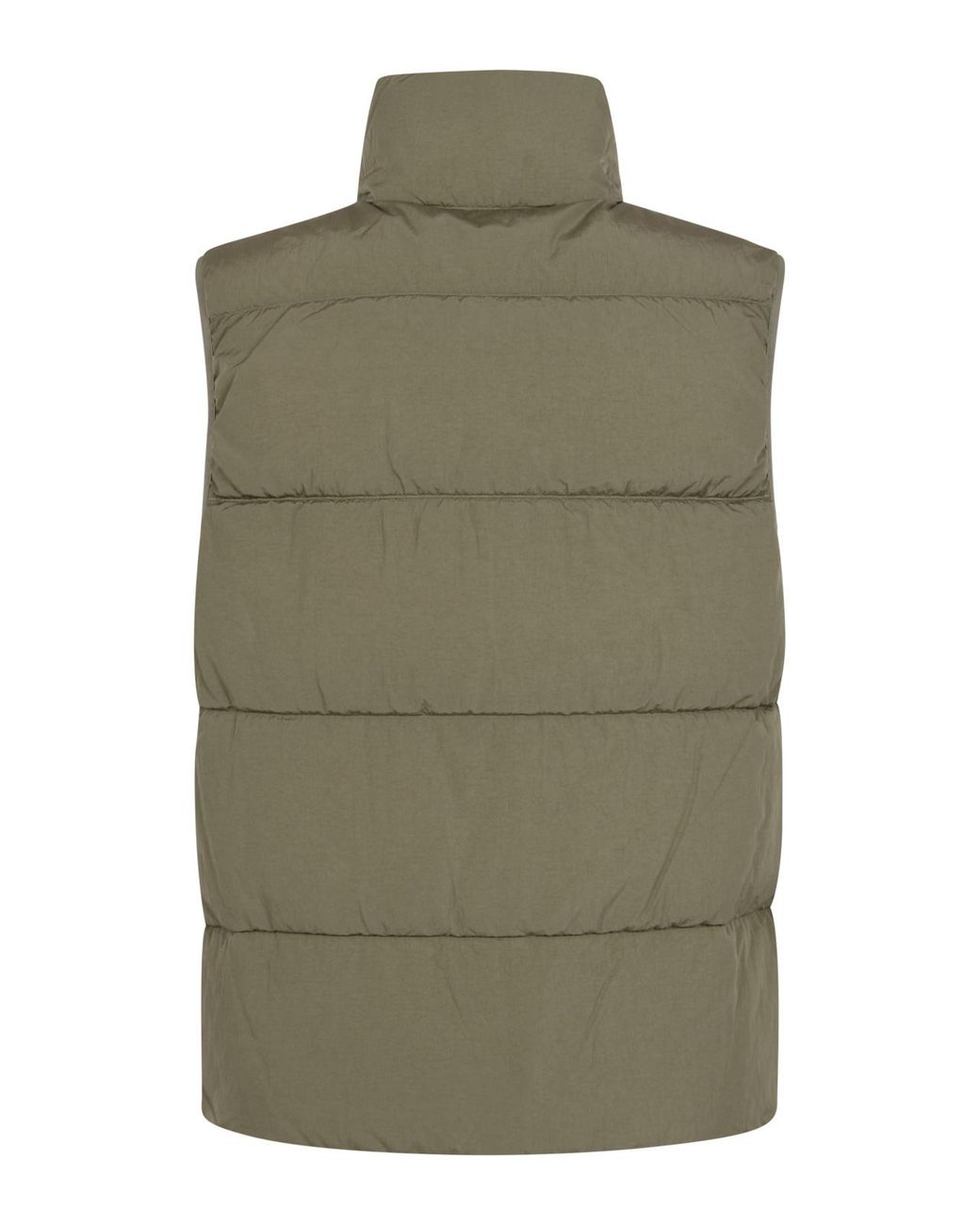 C P Company Green Quilted Padded Vest for men