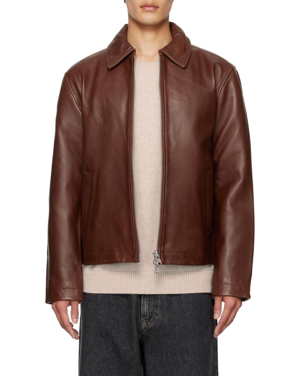 sunflower Red Zip-Up Jacket for men