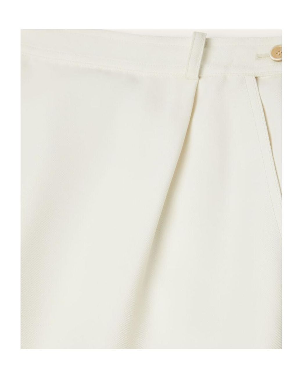 Loro Piana White Emilia Skirt