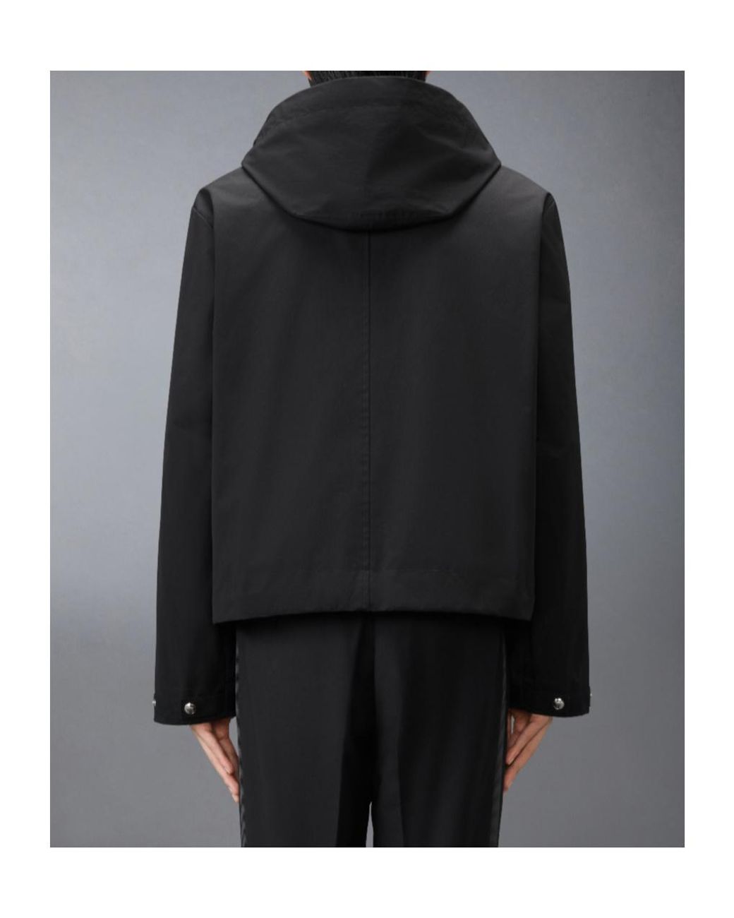Thom Browne Black Tech Mariner Jacket for men