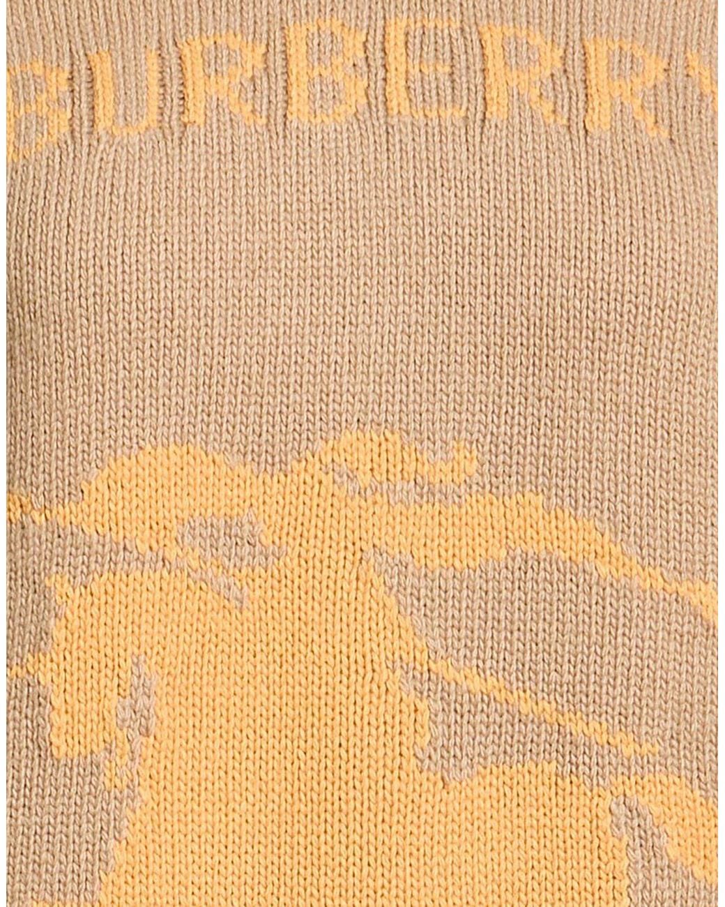 Burberry Natural Two-Tone Cashmere Knitwear