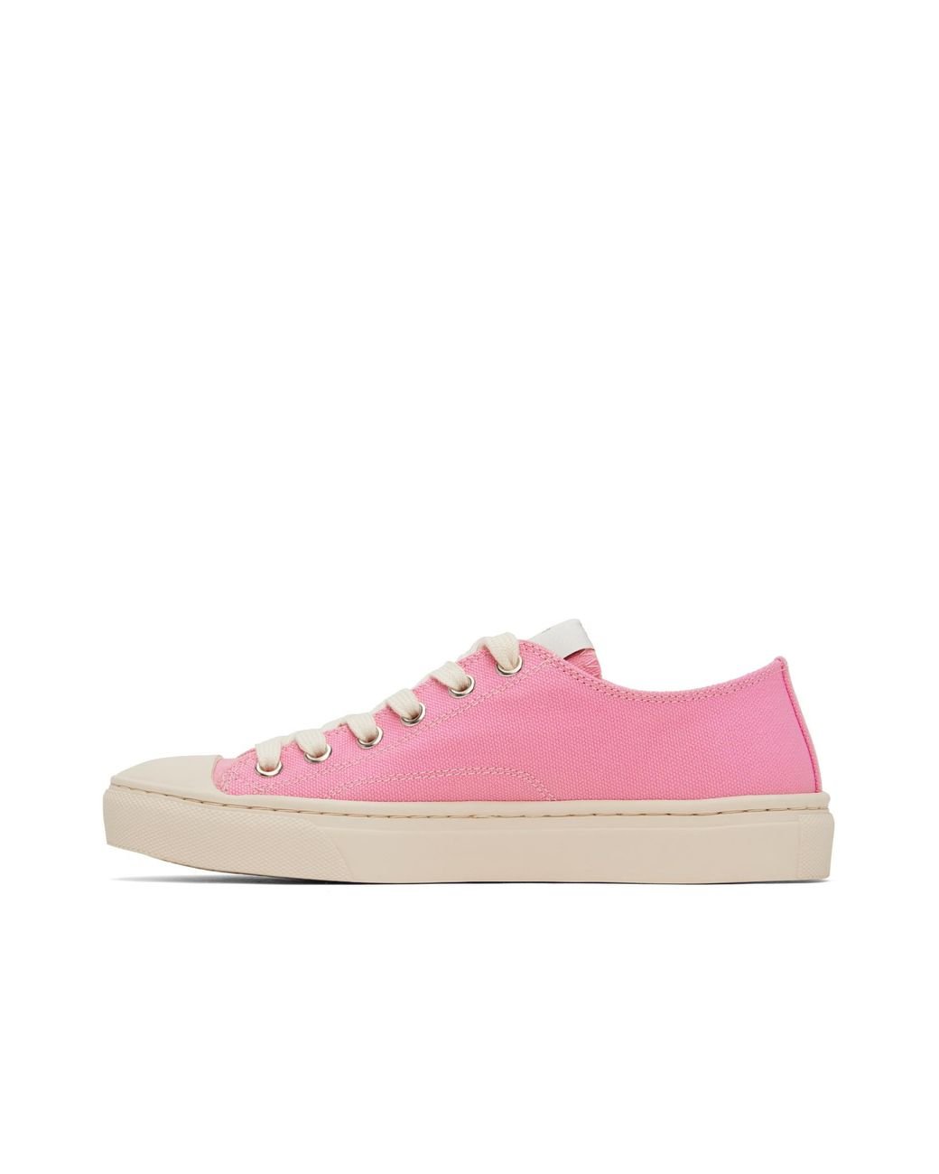 スニーカー Vivienne Westwood Women's Low Top Sneakers Pink 75020005WW00 Vivienne Westwood Low Top Plimsoll Sneakers in Pink | Lyst
