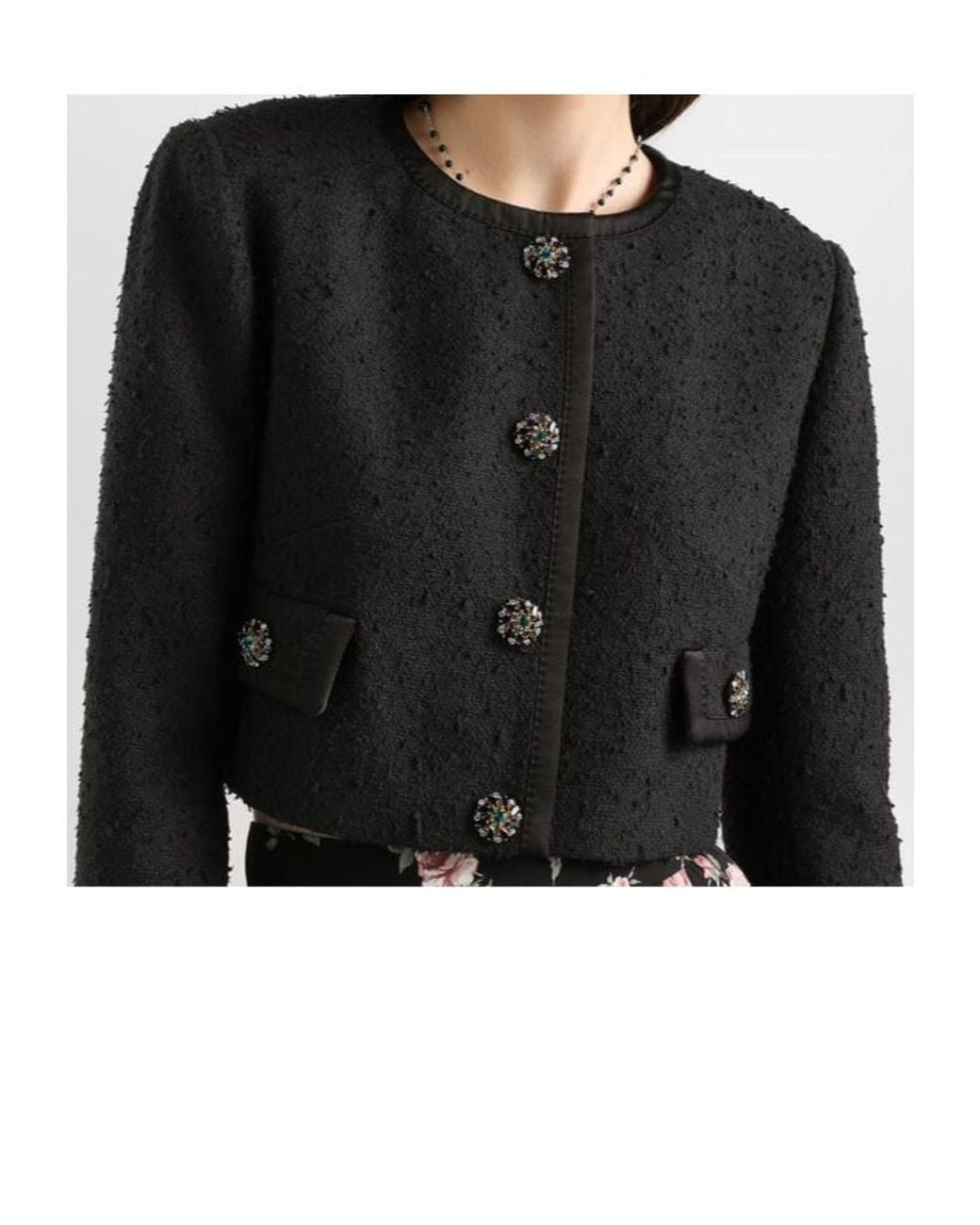 Dolce & Gabbana Black Rachel Tweed Jacket