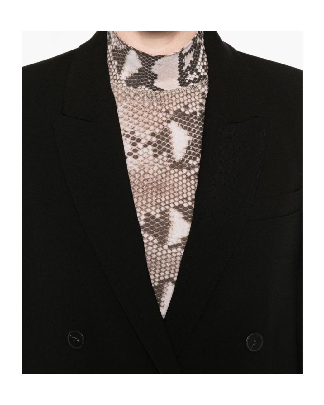 Forte_forte Black Long-Sleeved Suit Jacket