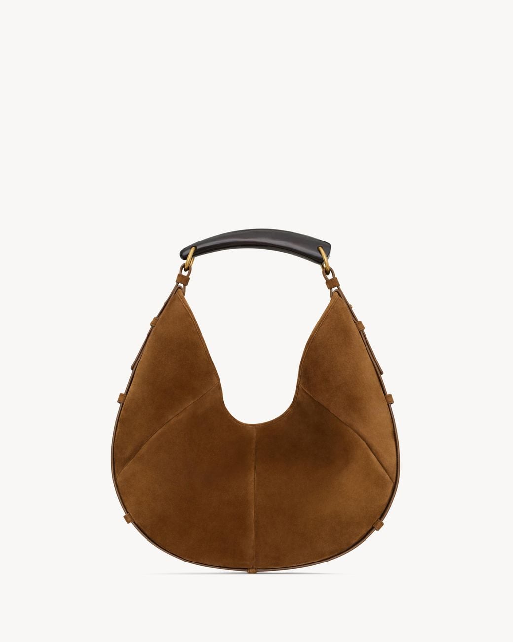 Saint Laurent Brown Medium Mombasa Suede Shoulder Bag