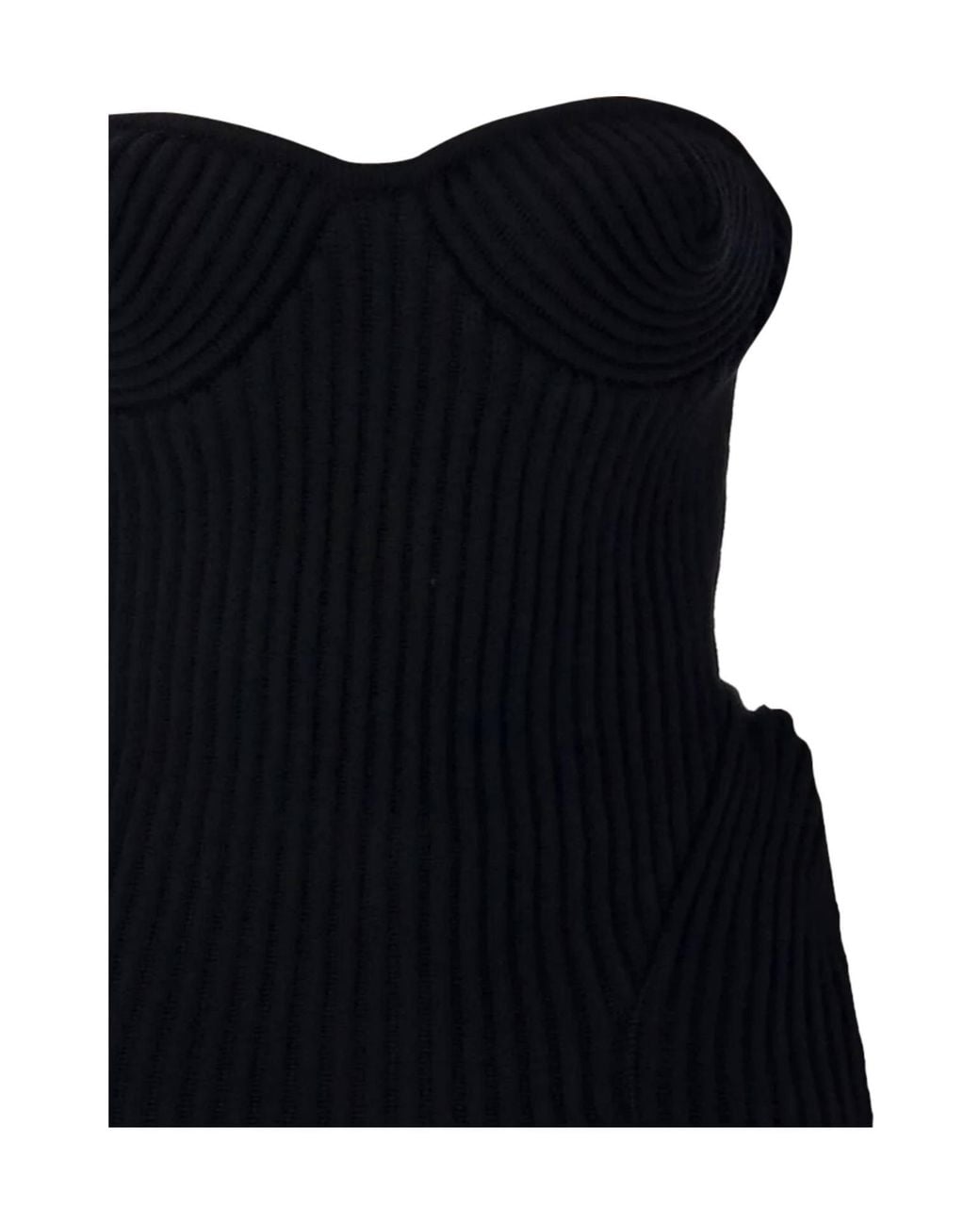 Jean Paul Gaultier Black Sleeveless Knitted Tank Top