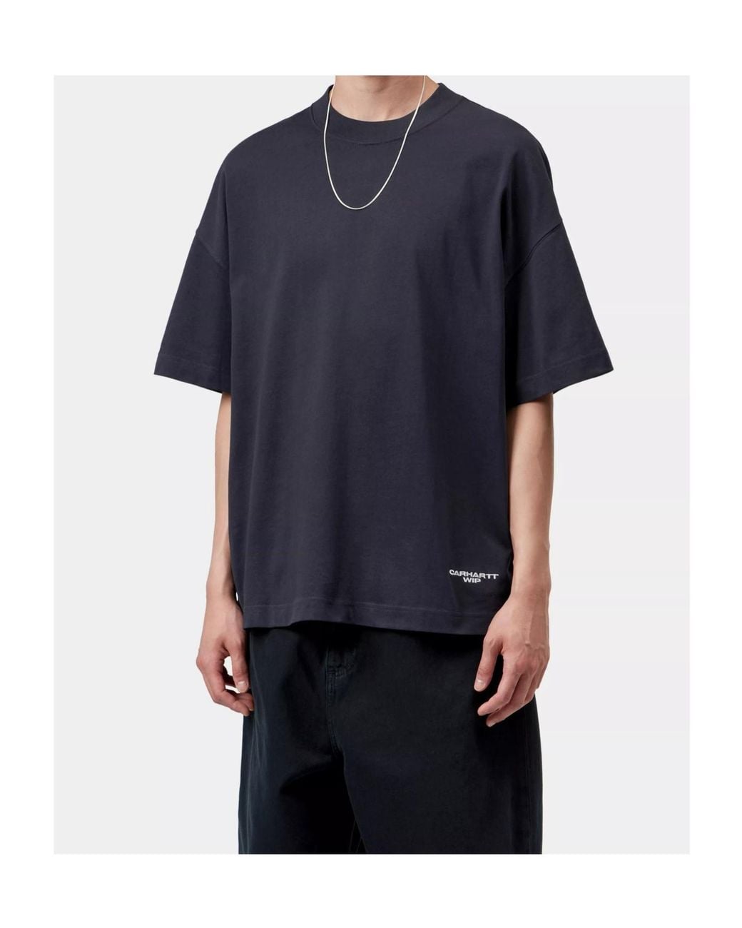 Carhartt Blue Chapter Script T-Shirt for men