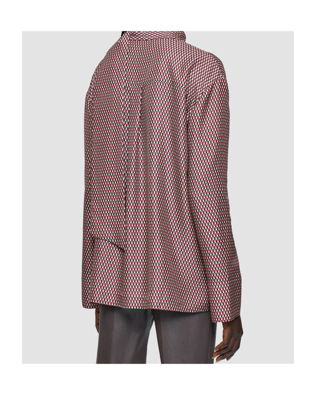 Joseph Brown Adele Printed Silk Blend Blouse