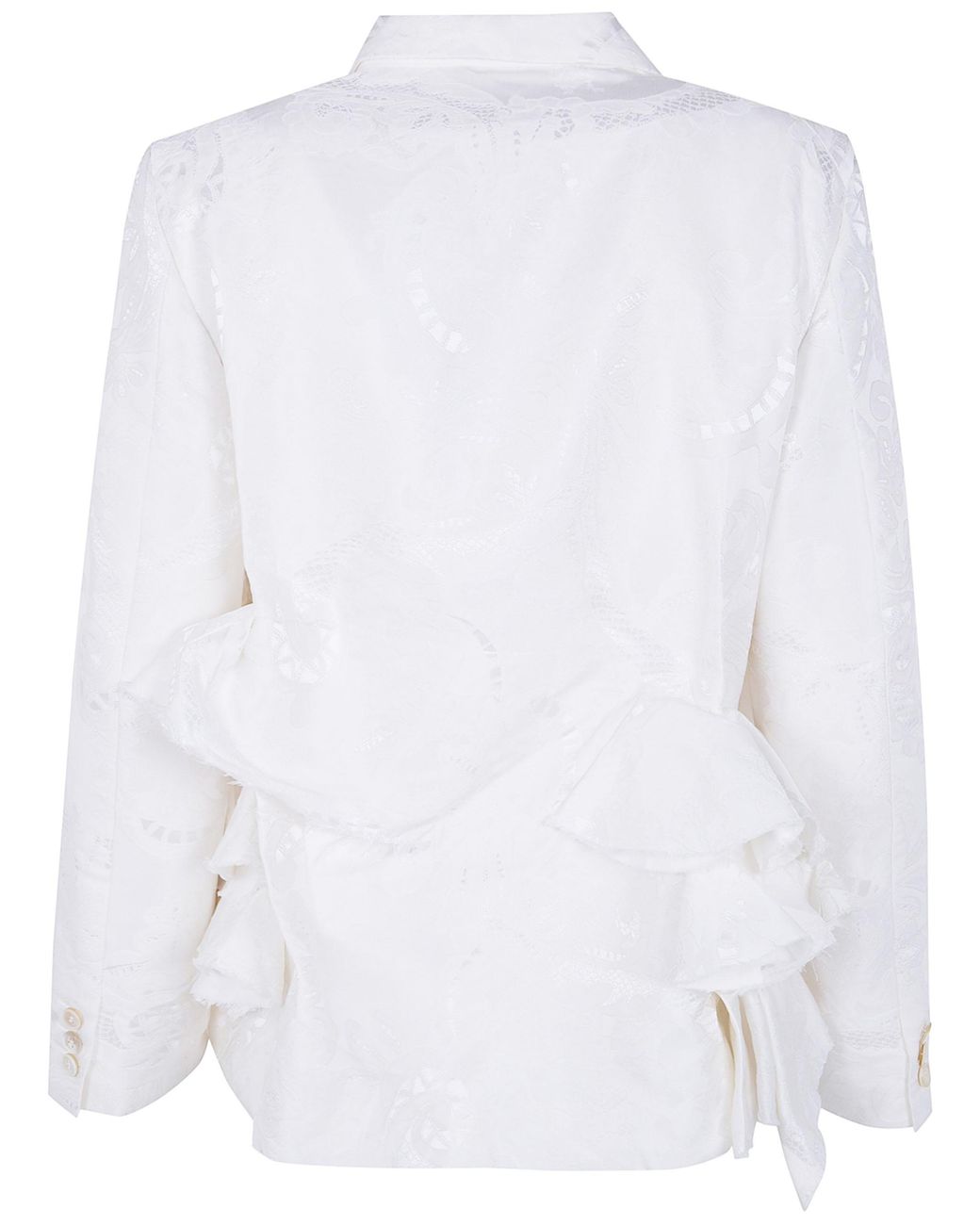 Comme des Garçons White Long-Sleeved Jacket