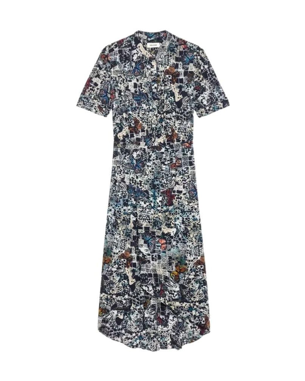 Zadig & Voltaire Gray Short Sleeve Dress