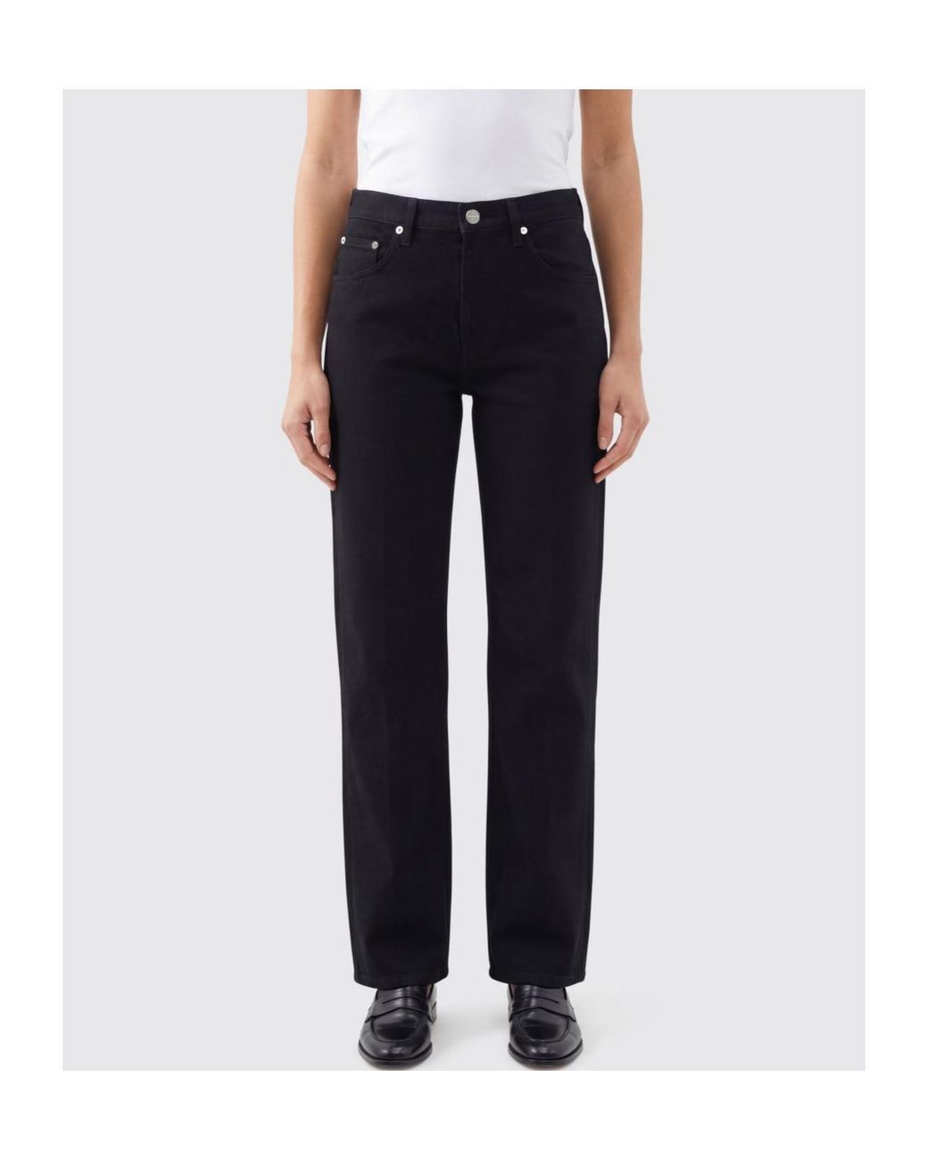 Dondup Black Straight-Leg Jeans