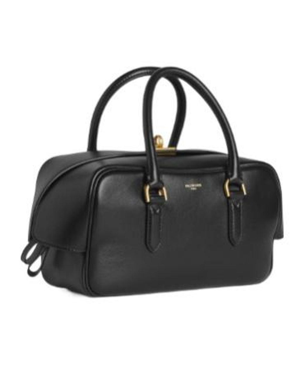 Balenciaga Black Le 7 Small Bowling Bag