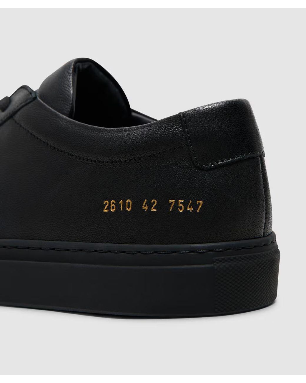 Common Projects Black Achilles Premium Sneakers for men
