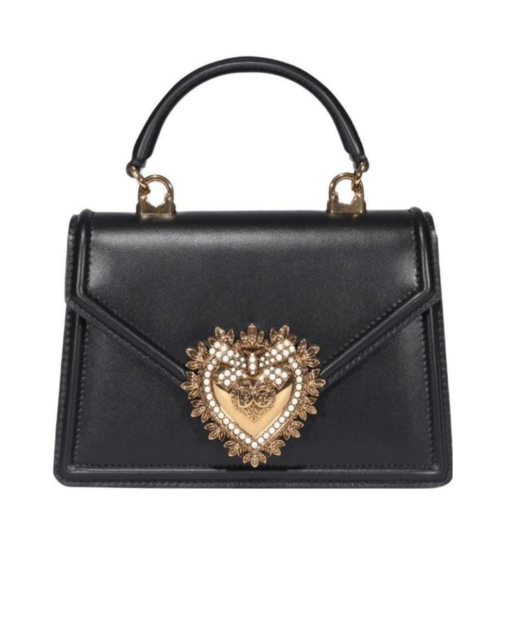 Dolce & Gabbana Black Devotion Small Tote Bag