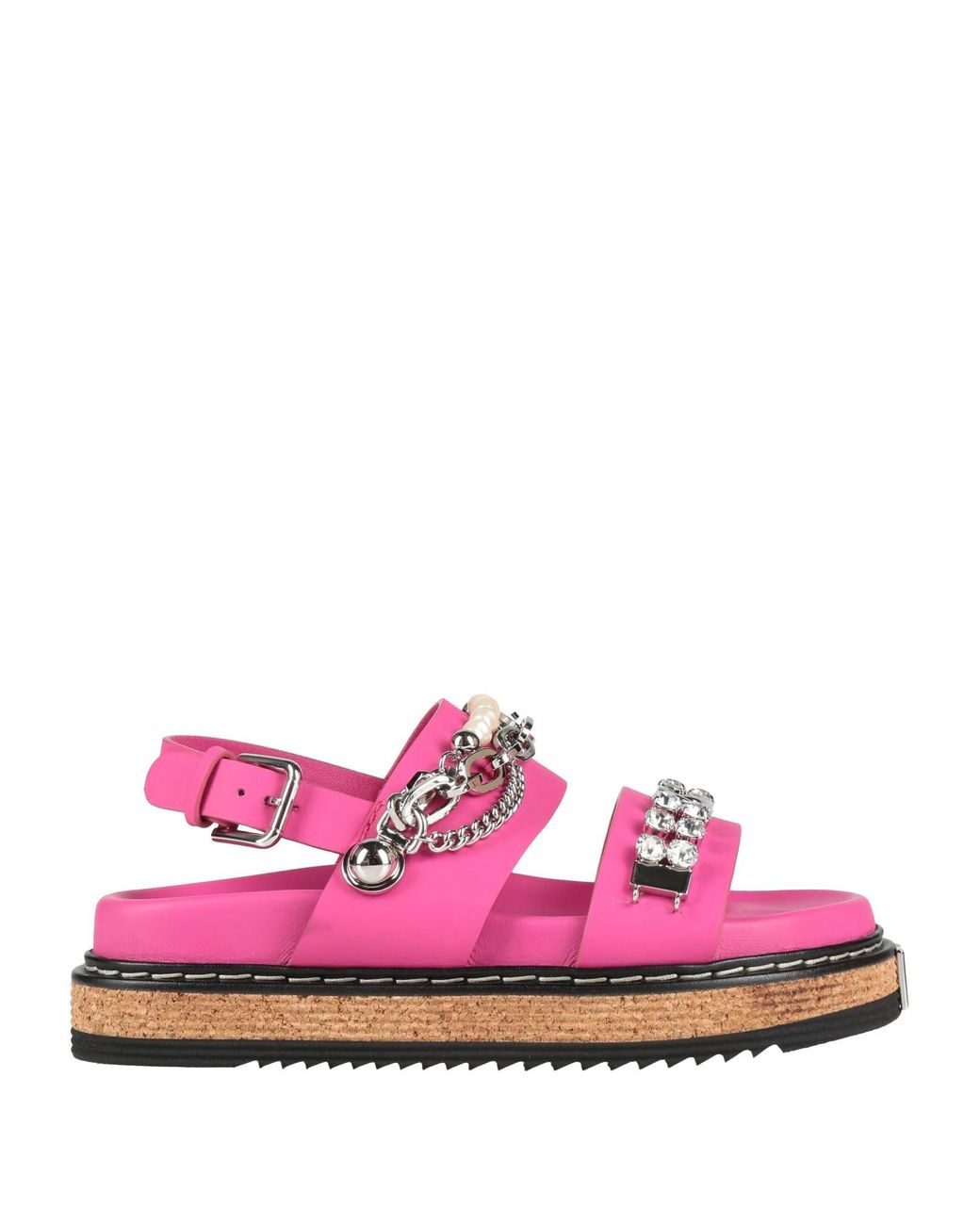 Dolce & Gabbana Pink Minimalist Leather Sandals