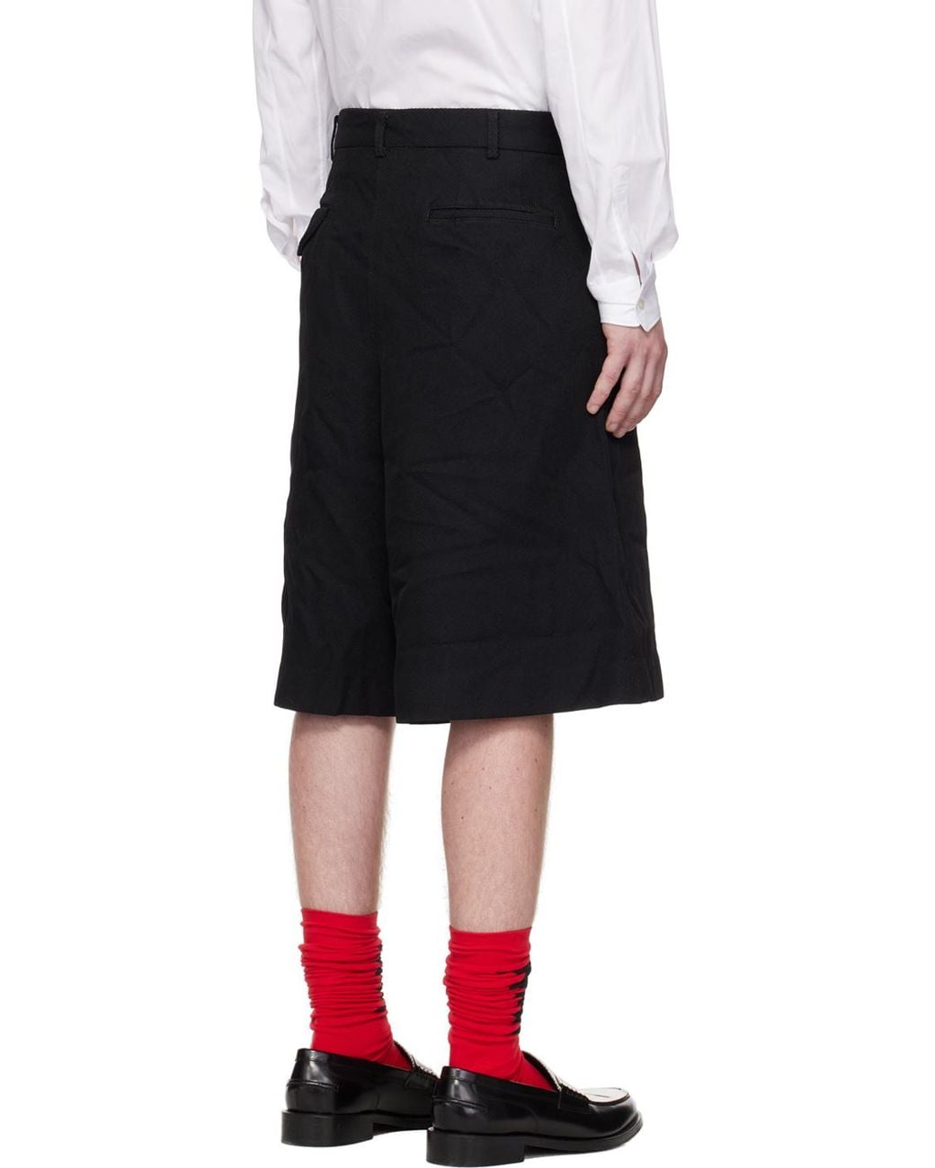 Comme des Garçons Black Logo Shorts for men