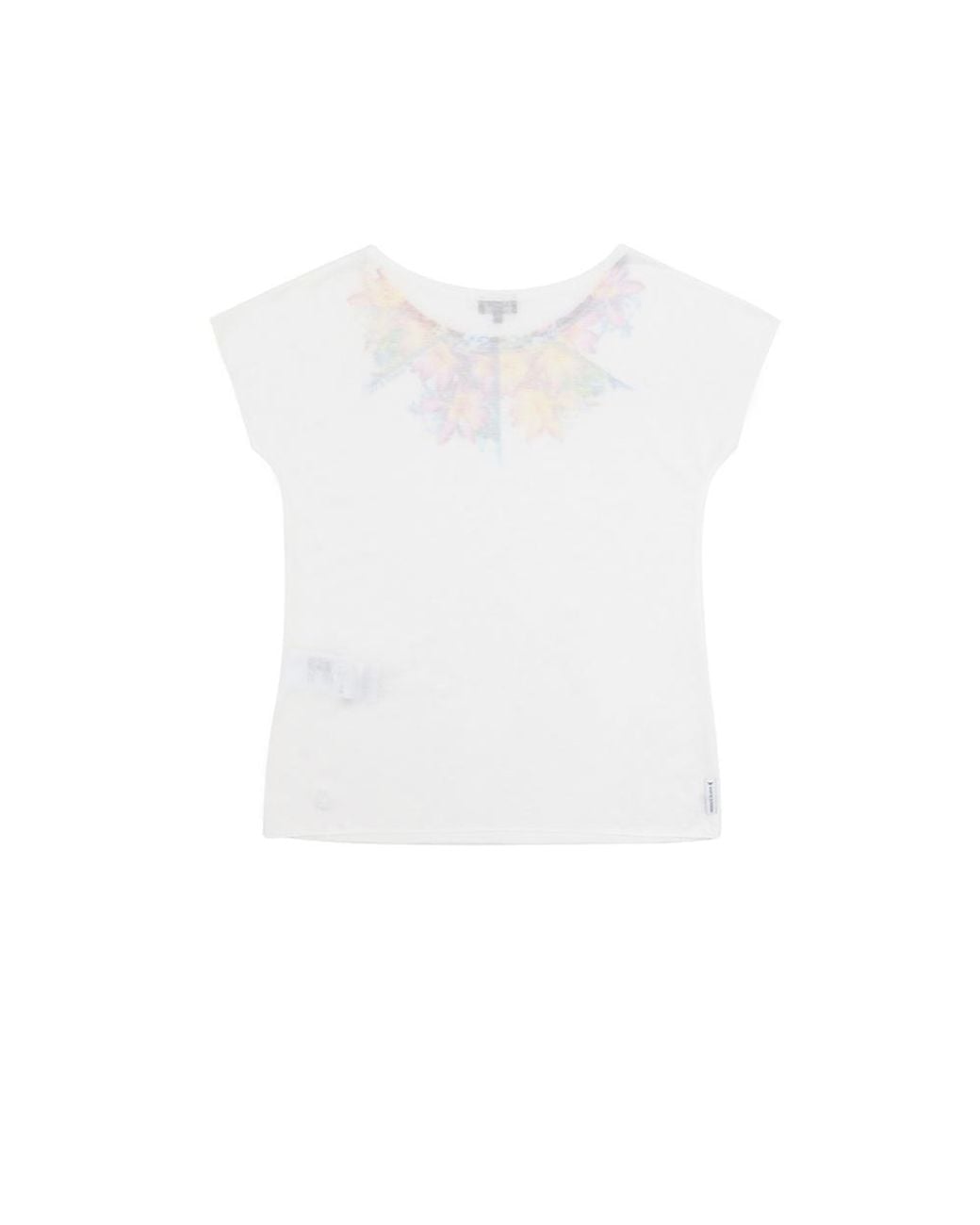 Armani Jeans White Crew-Neck Printed T-Shirt