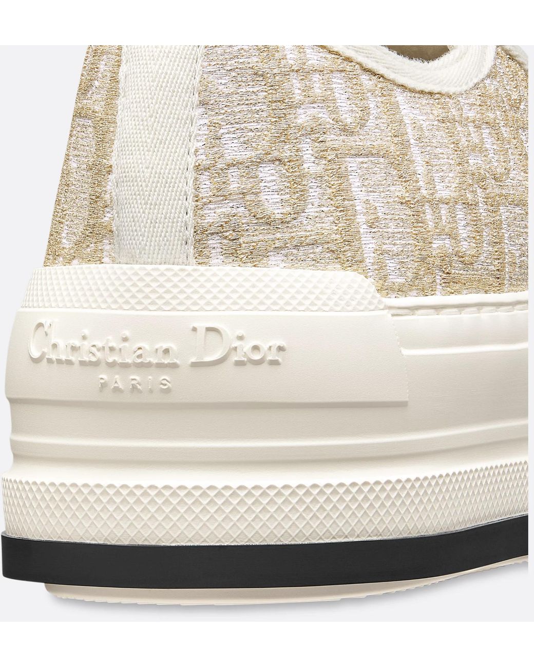Dior White Christian Walk'N' Platform Sneakers