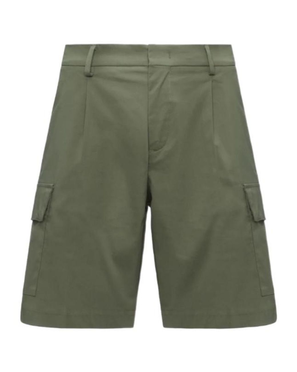 K-Way Green Serje Cargo Bermuda Shorts for men